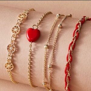 Heart Bracelet Set